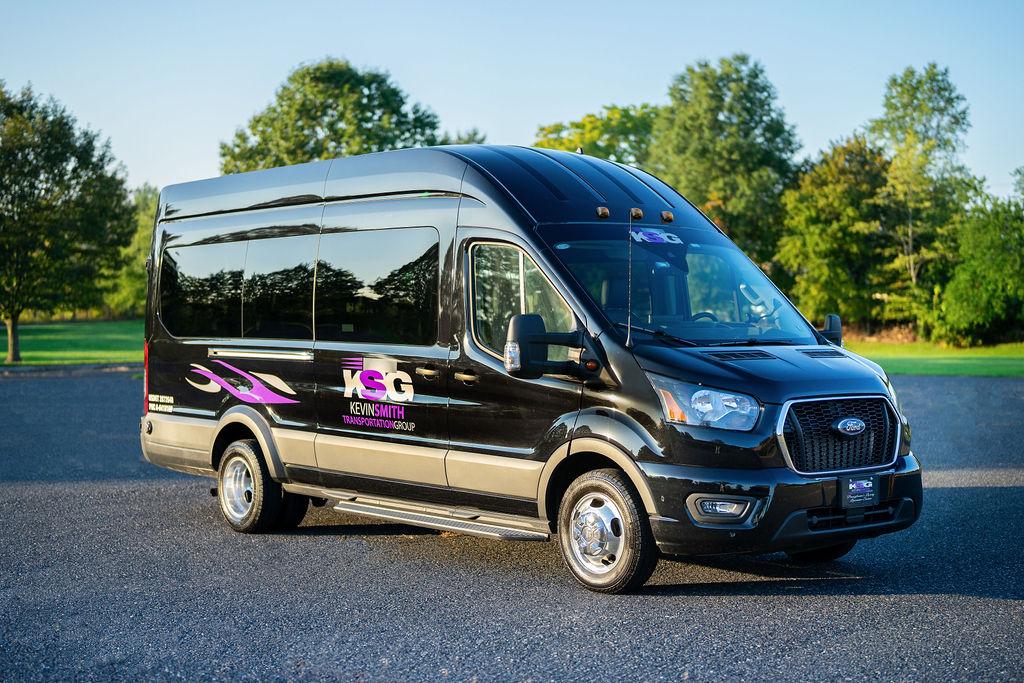 A vehicle from the Kevin Smith Transportation fleet
